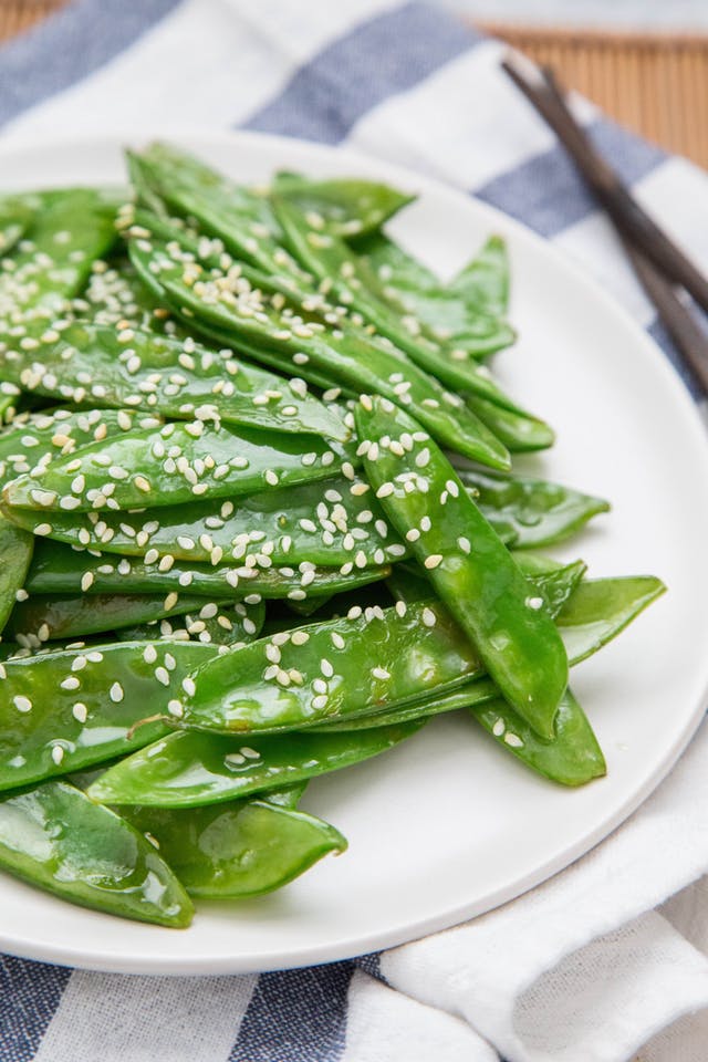 sesam snow peas elbefruit